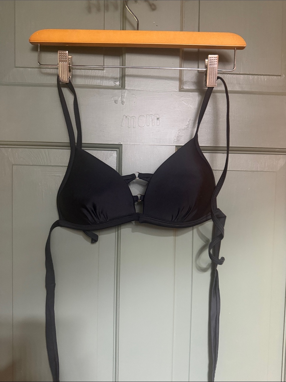 Black Women's Convertible swim Bra